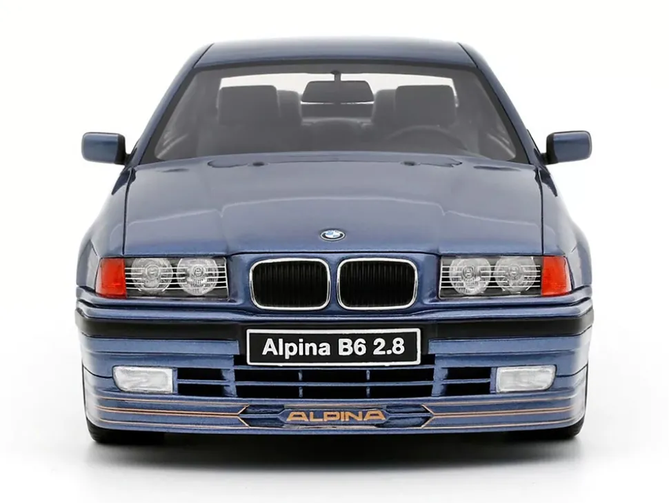 1992 BMW Alpina B6 2.8 Alpina Blue Metallic Limited Edition to 2500 pieces Worldwide 1/18 Model Car by Otto Mobile