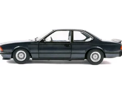 1984 BMW 635 CSI (E24) Macau Blue Metallic with White Interior 1/18 Diecast Model Car by Solido