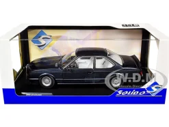 1984 BMW 635 CSI (E24) Macau Blue Metallic with White Interior 1/18 Diecast Model Car by Solido