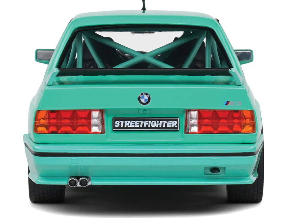 1990 BMW E30 M3 Custom "Drift Missile" Blue 1/18 Diecast Model Car by Solido