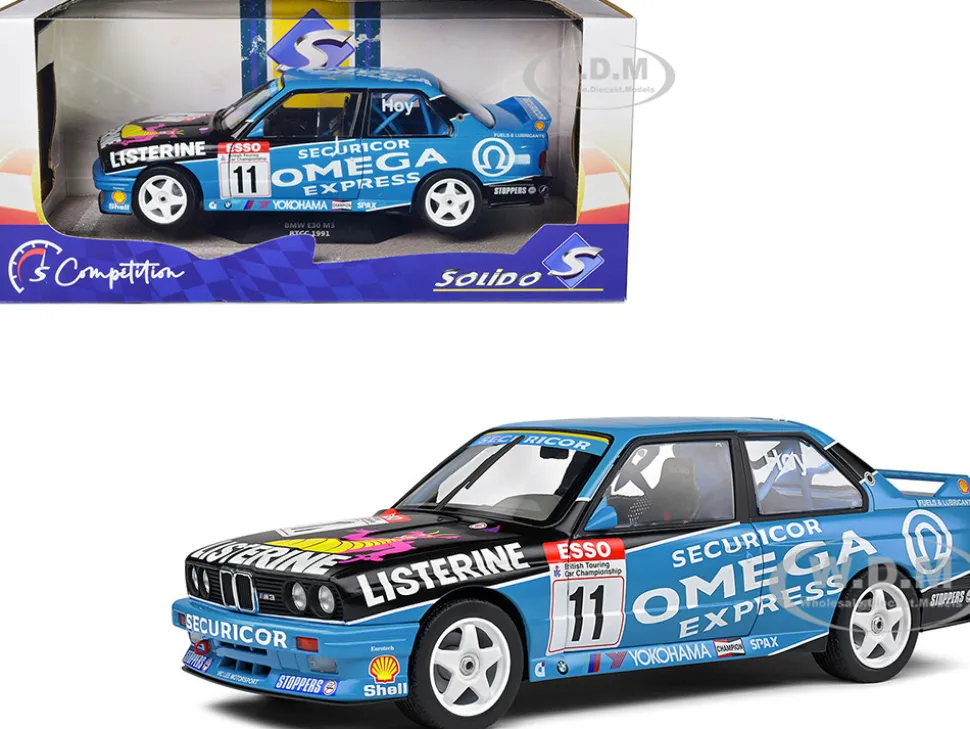 BMW E30 M3 #11 Will Hoy Winner BTCC British Touring Car Championship 1991 Competition Series 1/18 Diecast Model Car Solido S1801522
