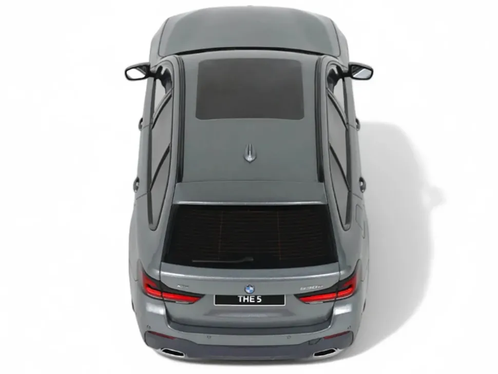 2023 BMW 530E XDrive M Silver Metallic 1/18 Model Car by GT Spirit