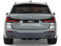 2023 BMW 530E XDrive M Silver Metallic 1/18 Model Car by GT Spirit