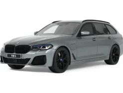 2023 BMW 530E XDrive M Silver Metallic 1/18 Model Car by GT Spirit