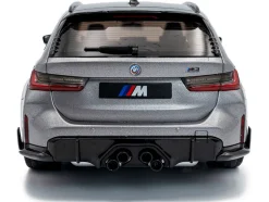 2024 BMW M3 Competition M xDrive Touring Frozen Pure Gray Metallic with Black Top 1/18 Diecast Model Car by Solido