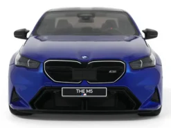 2024 BMW M5 (G90) Marina Bay Blue Metallic with Black Top 1/18 Model Car by GT Spirit