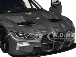 BMW M4 GT3 Matt Black "Timeless Legends" Series 1/24 Diecast Model Car by Motormax