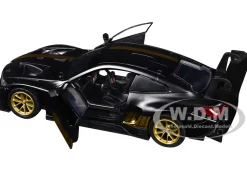 BMW M4 GT3 Matt Black with Gold Stripes 