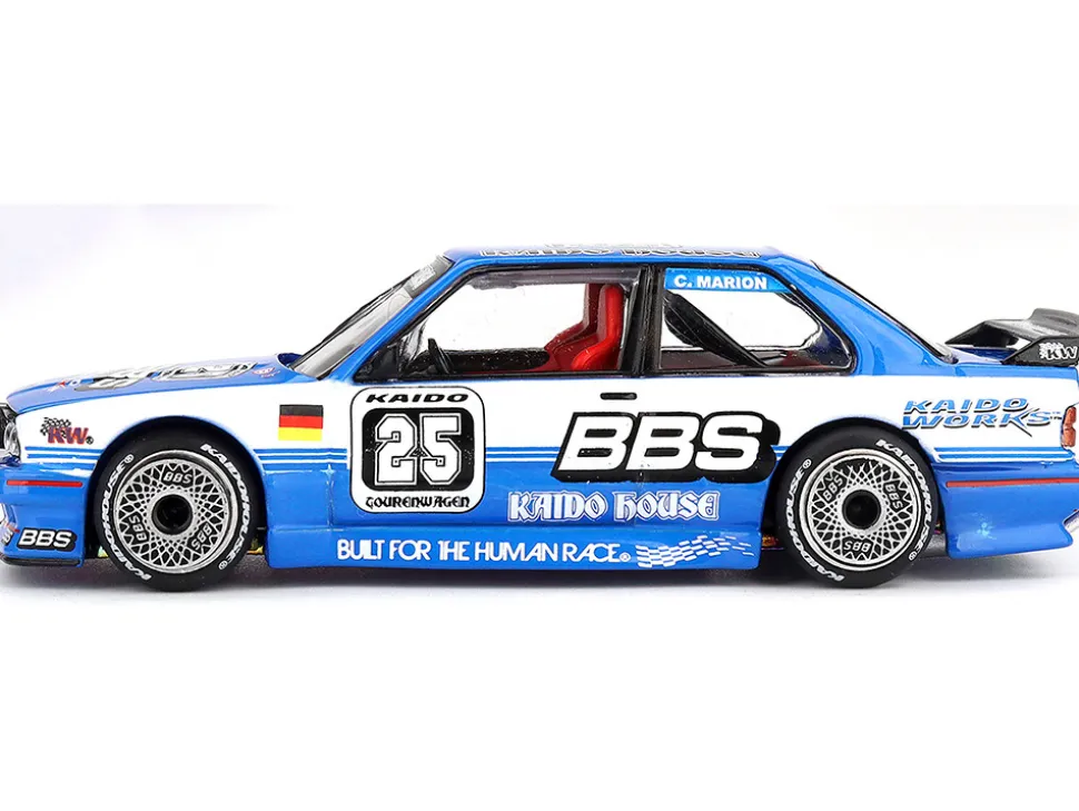 BMW M3 "Kaido Touring Champ V1" #25 Blue with White Stripes (Designed by Jun Imai) "Kaido House" Special 1/64 Diecast Model Car by Mini GT