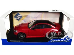 2024 BMW M2 Performance Parts Toronto Red Metallic with Carbon Top 1/18 Diecast Model Car by Solido