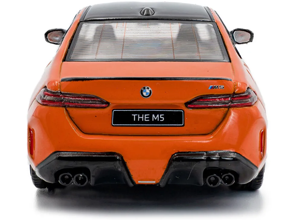 2024 BMW M5 Sedan Fire Orange III with Black Top 1/43 Diecast Model Car by Solido