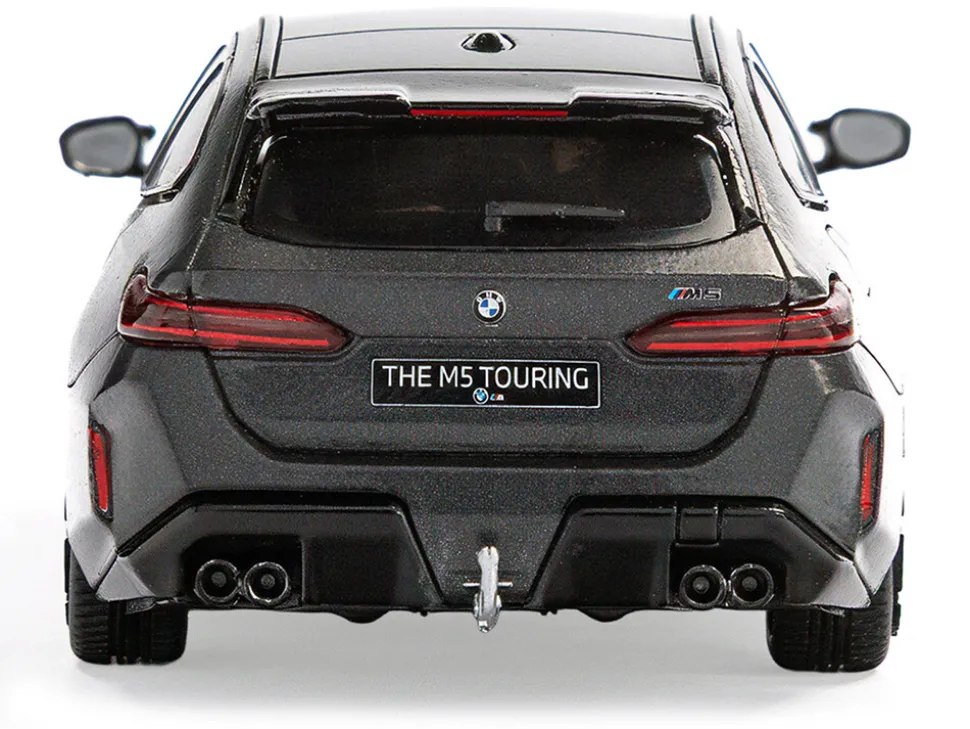 2024 BMW M5 Touring Frozen Deep Gray Metallic with Black Top 1/43 Diecast Model Car by Solido