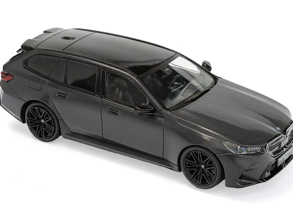 2024 BMW M5 Touring Frozen Deep Gray Metallic with Black Top 1/43 Diecast Model Car by Solido