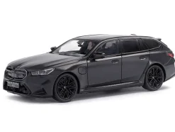 2024 BMW M5 Touring Frozen Deep Gray Metallic with Black Top 1/43 Diecast Model Car by Solido