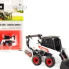 Bobcat S76 Skid Steer Loader White Black 1/64 Diecast Model ERTL TOMY 16424