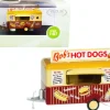 Bob's Hot Dogs Mobile Food Trailer 1/87 HO Scale Diecast Model Oxford Diecast 87TR001