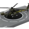 Boeing AH 64 Apache Helicopter Olive Drab United States Army with Runway Section Diecast Model Runway24 RW010