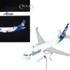 Boeing 737 700BDSF Commercial Aircraft Alaska Air Cargo White with Blue Tail Gemini 200 Series 1/200 Diecast Model Airplane GeminiJets G2ASA1019