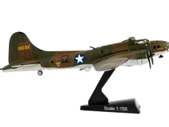Boeing B 17E Flying Fortress Bomber Aircraft My Gal Sal United States Army Air Corps 1/155 Diecast Model Airplane Postage Stamp PS5413-1