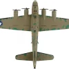 Boeing B 17F Flying Fortress Bomber Aircraft Memphis Belle United States Army Air Corps 1/155 Diecast Model Airplane Postage Stamp PS5413