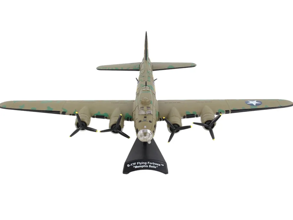 Boeing B 17F Flying Fortress Bomber Aircraft Memphis Belle United States Army Air Corps 1/155 Diecast Model Airplane Postage Stamp PS5413