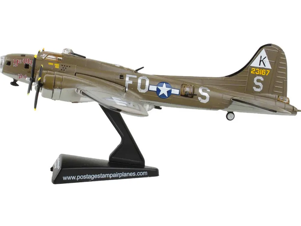 Boeing B-17 Flying Fortress Bomber Aircraft "Ye Olde Pub" United States Army Air Forces 1/155 Diecast Model Airplane by Postage Stamp