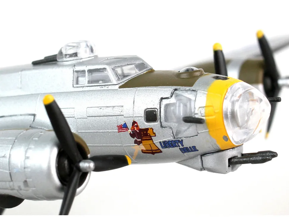 Boeing B 17G Flying Fortress Bomber Aircraft Liberty Belle United States Army Air Force 1/155 Diecast Model Airplane Postage Stamp PS5402-2