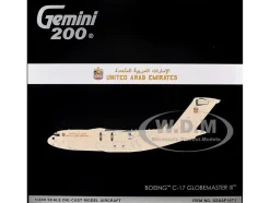 Boeing C-17 Globemaster III Transport Aircraft "United Arab Emirates Air Force" (1228) Beige "Gemini 200" Series 1/200 Diecast Model Airplane by GeminiJets