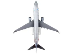 Boeing 777 800 Commercial Aircraft American Airlines N803NN Gray with Blue and Red Tail Snap Fit 1/130 Plastic Model Skymarks SKR759