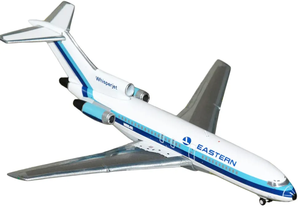 Boeing 727-100 Commercial Aircraft "Eastern Air Lines" (N8164G) White with Blue Stripes 1/400 Diecast Model Airplane by GeminiJets