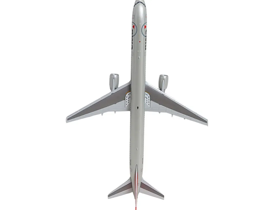Boeing 757-300 Commercial Aircraft "Northwest Airlines" (N587NW) Silver with Red Tail "Gemini 200" Series 1/200 Diecast Model Airplane by GeminiJets