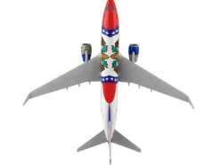 Boeing 737-700 Commercial Aircraft "Southwest Airlines - Missouri One" (N280WN) Missouri Flag Livery (Snap-Fit) 1/130 Plastic Model by Skymarks