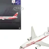 Boeing 767-200ER Commercial Aircraft "Trans World Airlines" (N601TW) White with Red Stripes 1/400 Diecast Model Airplane by V1:400