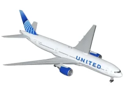 Boeing 777-200ER Commercial Aircraft "United Airlines" (N798UA) White with Blue Tail "Gemini 200" Series 1/200 Diecast Model Airplane by GeminiJets