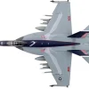 Boeing F/A-18E Super Hornet Fighter Aircraft "166817, VFA-136 Knighthawks, USS Trumman" (2024) United States Navy "Air Power Series" 1/72 Diecast Model by Hobby Master