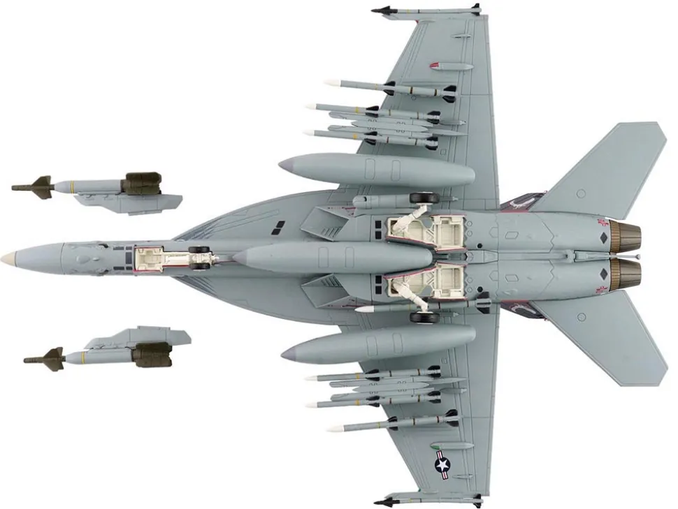 Boeing F/A-18E Super Hornet Fighter Aircraft "166817, VFA-136 Knighthawks, USS Trumman" (2024) United States Navy "Air Power Series" 1/72 Diecast Model by Hobby Master