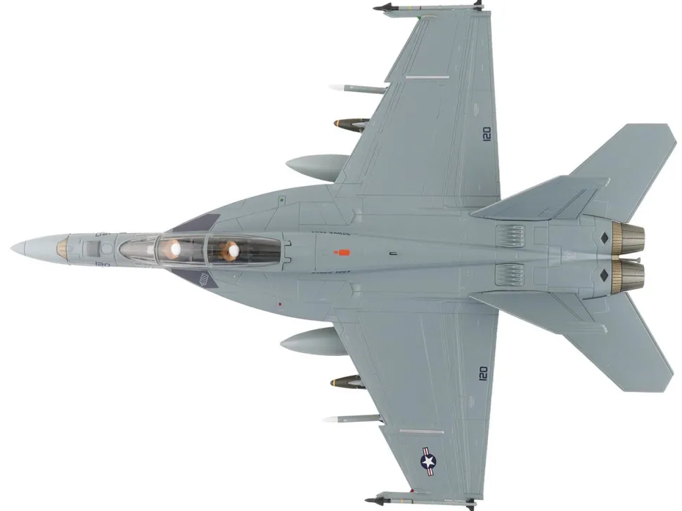 Boeing F/A-18F Super Hornet Fighter Aircraft "165875, Green Hornet, VX-23 Salty Dogs, NAS Patuxent River" (2011) United States Navy "Air Power Series" 1/72 Diecast Model by Hobby Master