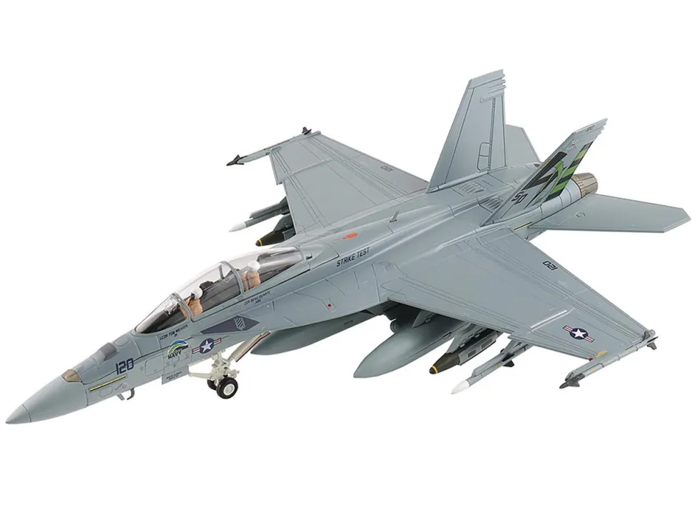 Boeing F/A-18F Super Hornet Fighter Aircraft "165875, Green Hornet, VX-23 Salty Dogs, NAS Patuxent River" (2011) United States Navy "Air Power Series" 1/72 Diecast Model by Hobby Master