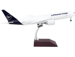 Boeing 777F Commercial Aircraft Lufthansa Cargo White with Blue Tail Gemini 200 Interactive Series 1/200 Diecast Model Airplane GeminiJets G2DLH1144