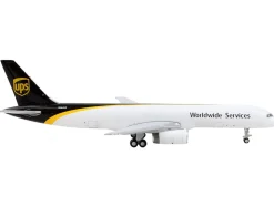 Boeing 757 200F Commercial Aircraft UPS United Parcel Service Worldwide Services White and Dark Brown 1/400 Diecast Model Airplane GeminiJets GJ1992