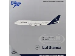 Boeing 747-8I Commercial Aircraft "Lufthansa" (D-ABYA) White with Dark Blue Tail 1/400 Diecast Model Airplane by GeminiJets