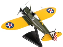 Boeing P 26 Peashooter Fighter Aircraft United States Army Air Corps 1/63 Diecast Model Airplane Postage Stamp PS5560-2