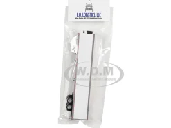 Box Dry Goods Trailer White 1/87 (HO) Plastic Model by HO Logistics