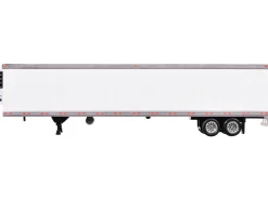 Box Trailer with Reefer White 1/87 (HO) Plastic Model by HO Logistics