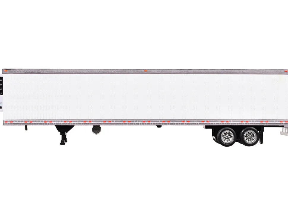 Box Trailer with Reefer White 1/87 (HO) Plastic Model by HO Logistics