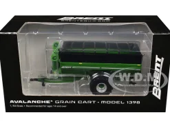 Brent 1398 Avalanche Grain Cart with Flotation Tires Green 1/64 Diecast Model by SpecCast