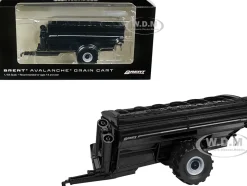 Brent 1198 Avalanche Grain Cart with Tires Black Metallic 1/64 Diecast Model SpecCast UBC033