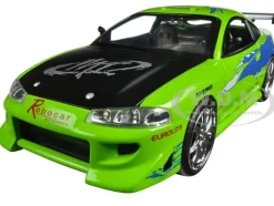 Brian's Mitsubishi Eclipse Green with Black Hood and Graphics
