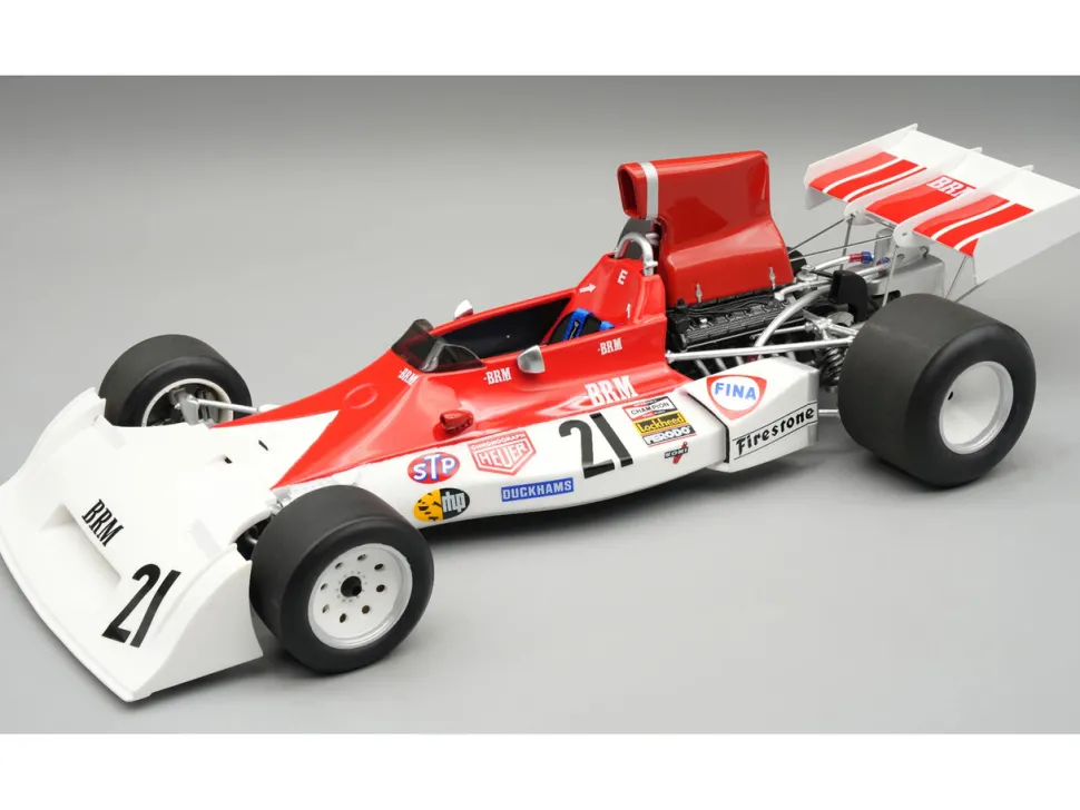 BRM P160E #21 Niki Lauda Formula One F1 "Italian GP" (1973) "Mythos Series" with Display Case Limited Edition to 70 pieces Worldwide 1/18 Model Car by Tecnomodel