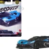 Bugatti Bolide Blue and Dark Blue Metallic "Euro Speed" Series Diecast Model Car by Hot Wheels